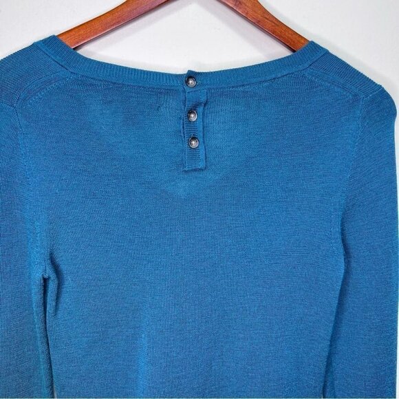 BANANA Republic Merino Wool Vneck Long  Sleeve Sweater Size Medium - Picture 5 of 9